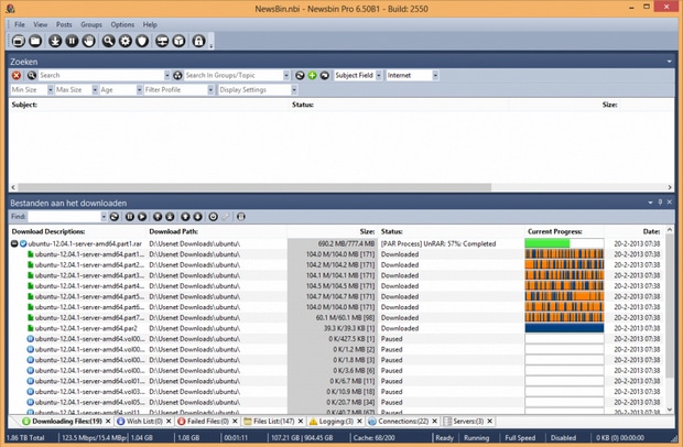 NewsBin Pro 6.50 bèta 1 build 2550 screenshot (620 pix)