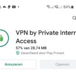 VPN verbinding op je Android telefoon via PIA