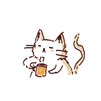 cat coffee GIF by hoppip