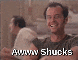 embarrassed jack nicholson GIF
