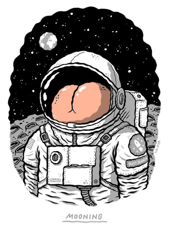 Asstronaut+grayazurecentera+rare+selfie+