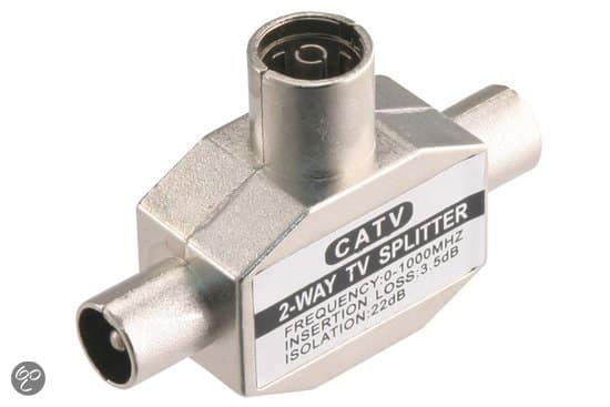 Afbeeldingsresultaat voor coax splitter
