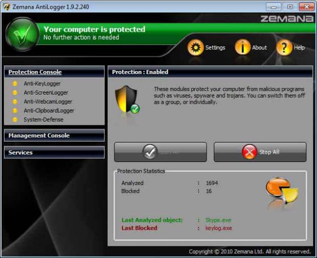Zemana Antilogger