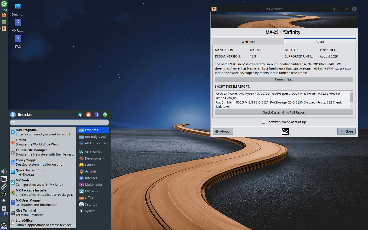 MX Linux 25.1