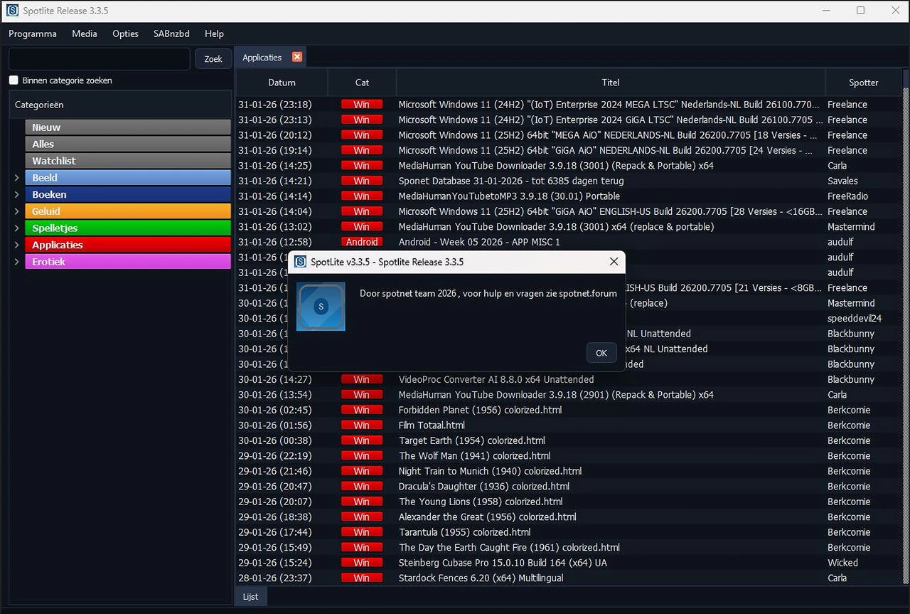 Spotlite v3.3.5 verschenen