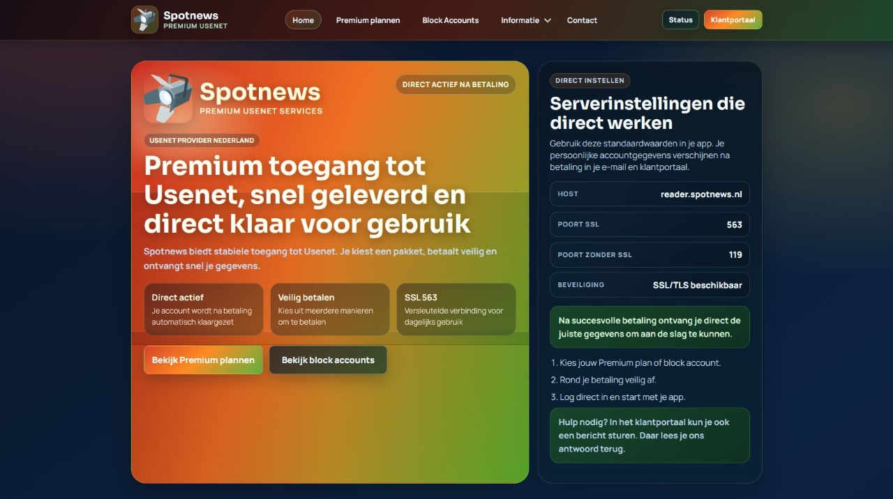 Nieuwe Usenet-provider in Nederland