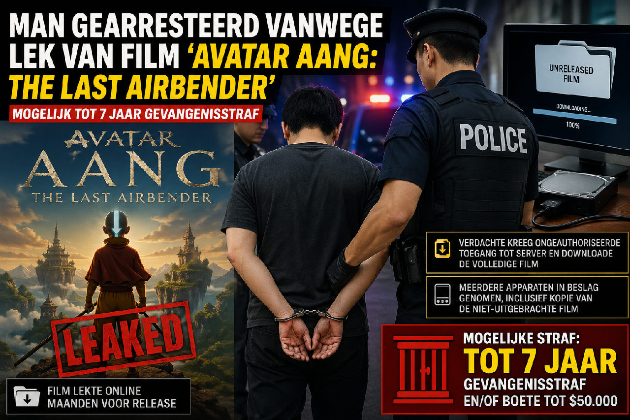 Man gearresteerd vanwege lek van film ‘Avatar Aang: The Last Airbender’
