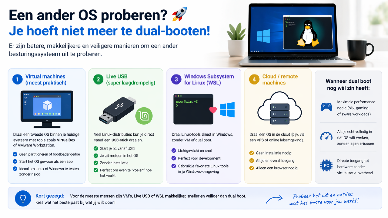 Meer besturings systemen op een pc