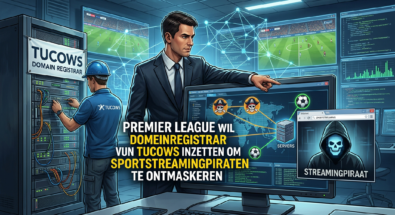 Premier League wil domeinregistrar Tucows inzetten om sportstreamingpiraten te ontmaskeren