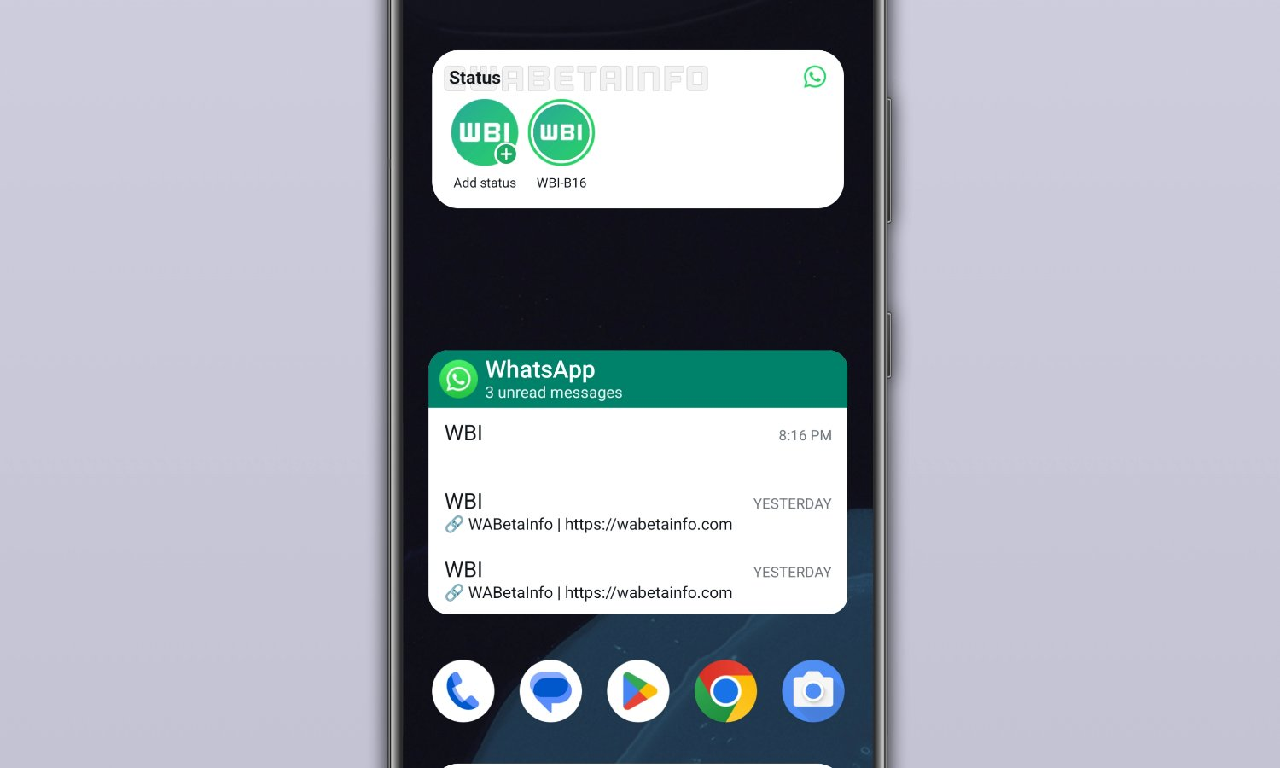 WhatsApp test nieuwe Android-widget voor statusupdates