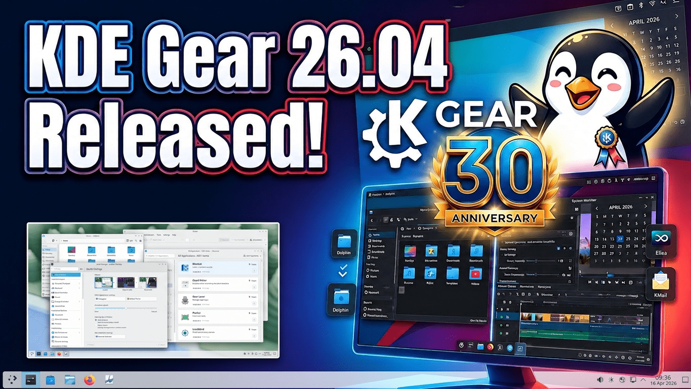 KDE Gear 26.04.1 brengt verbeteringen voor populaire KDE-apps