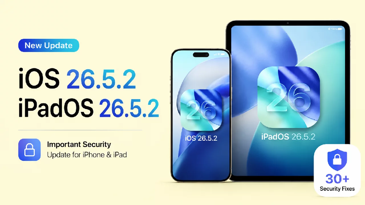 Apple brengt iOS 26.5.2 uit.