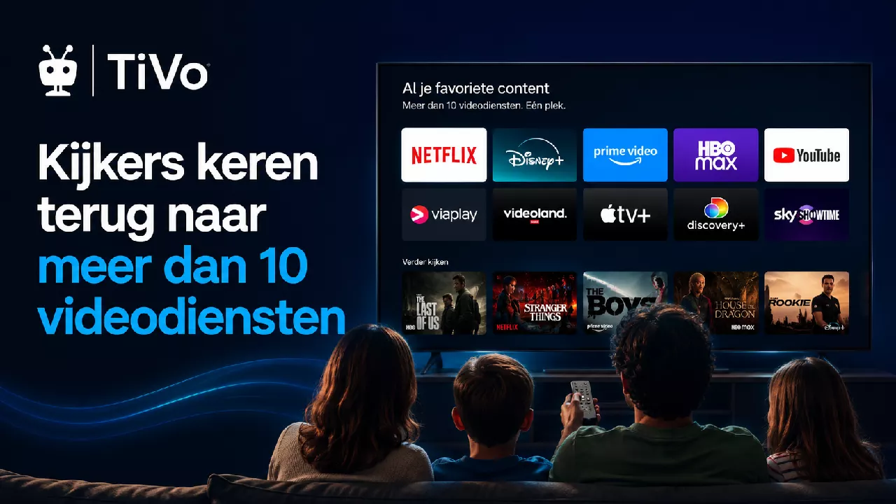 TiVo: Kijkers keren terug naar meer dan 10 videodiensten
