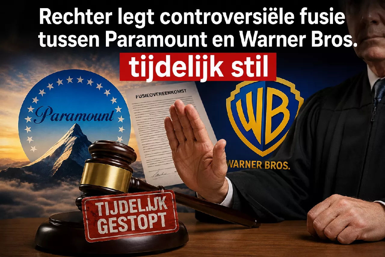 Rechter legt controversiële fusie tussen Paramount en Warner Bros. tijdelijk stil