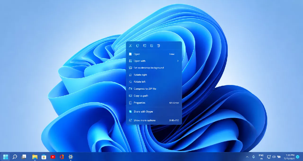 Microsoft werkt aan een nieuw contextmenu voor Windows 11: sneller en compact