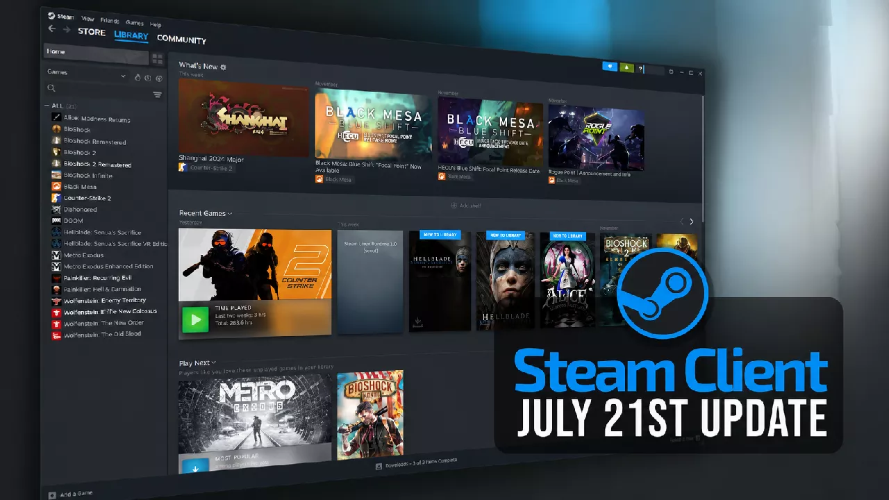 Nieuwe Steam Client Update