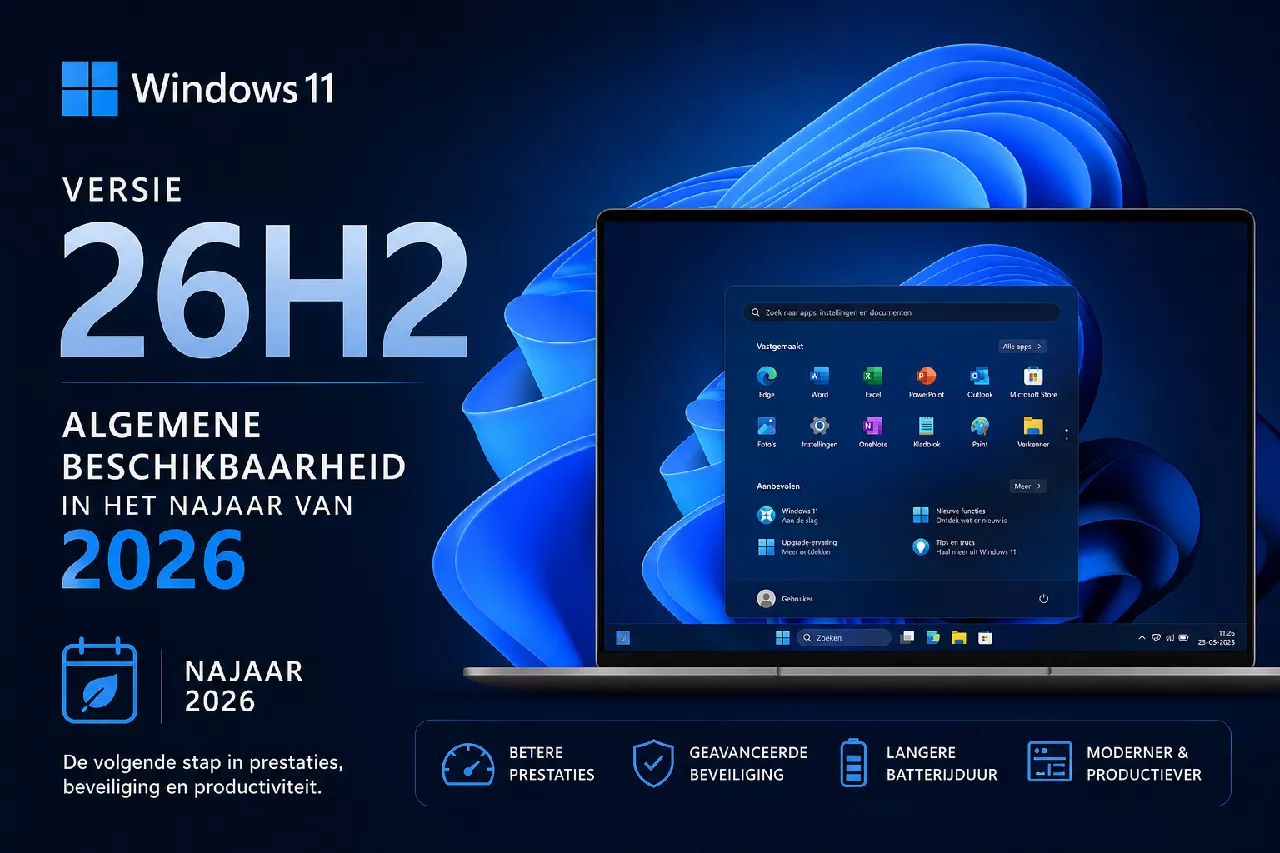 Windows 11 26H2: releasedatum, functies, ondersteunde pc’s en upgradegids
