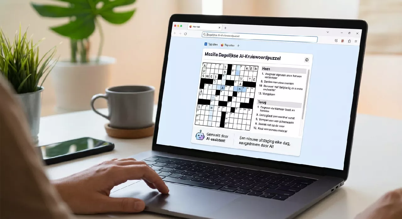 Mozilla voegt dagelijkse AI-kruiswoordpuzzel toe aan Firefox-startpagina