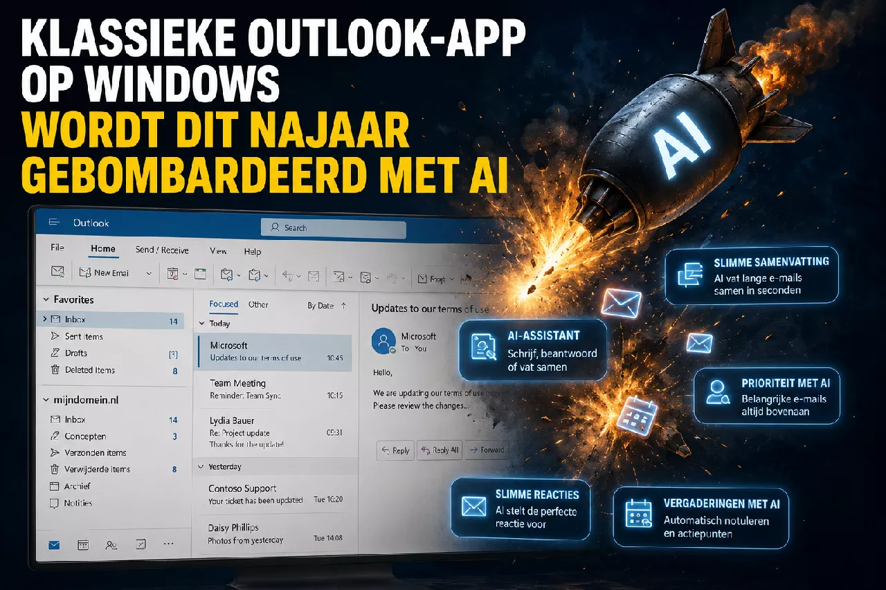 Klassieke Outlook voor Windows krijgt dit najaar AI-functies