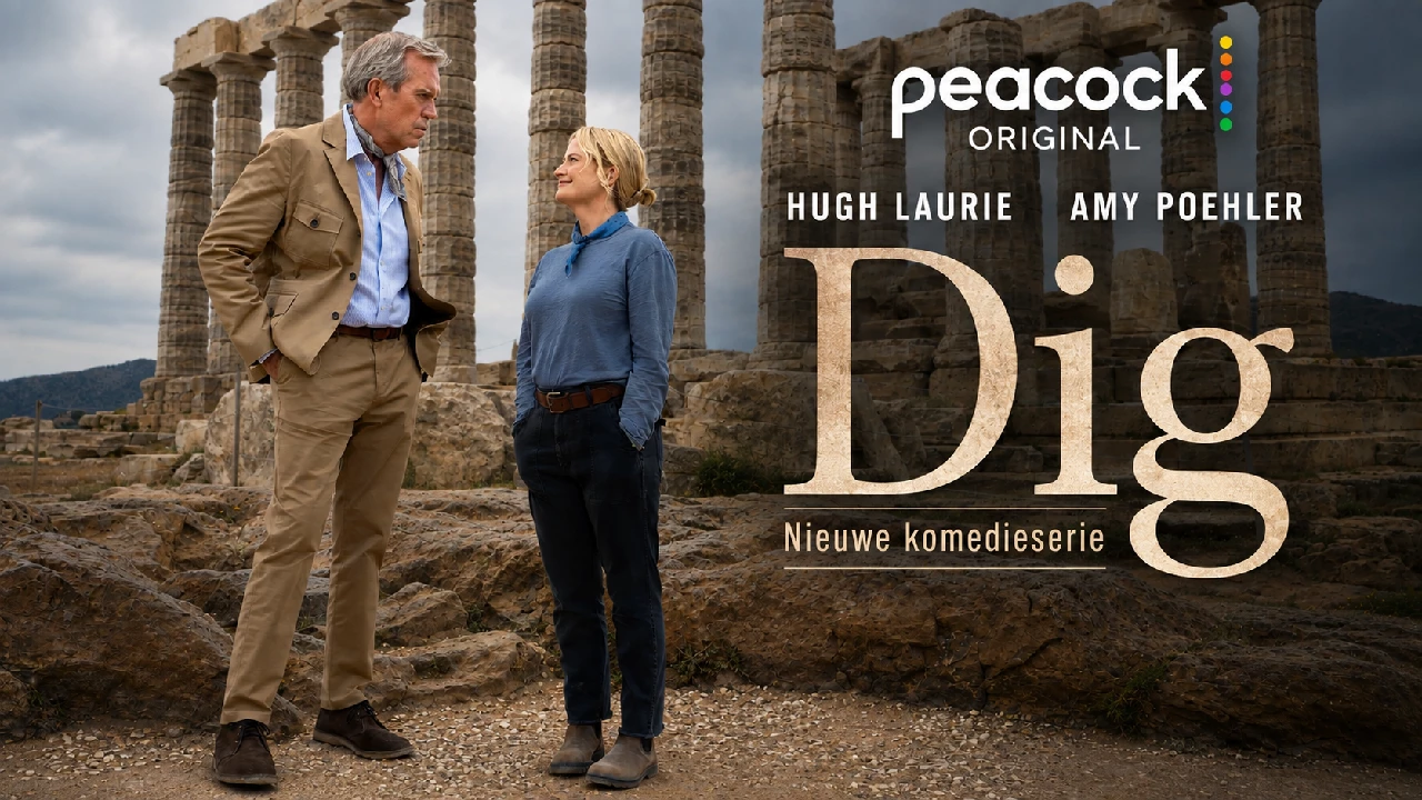 Hugh Laurie en Amy Poehler schitteren in eerste beelden van nieuwe komedieserie Dig