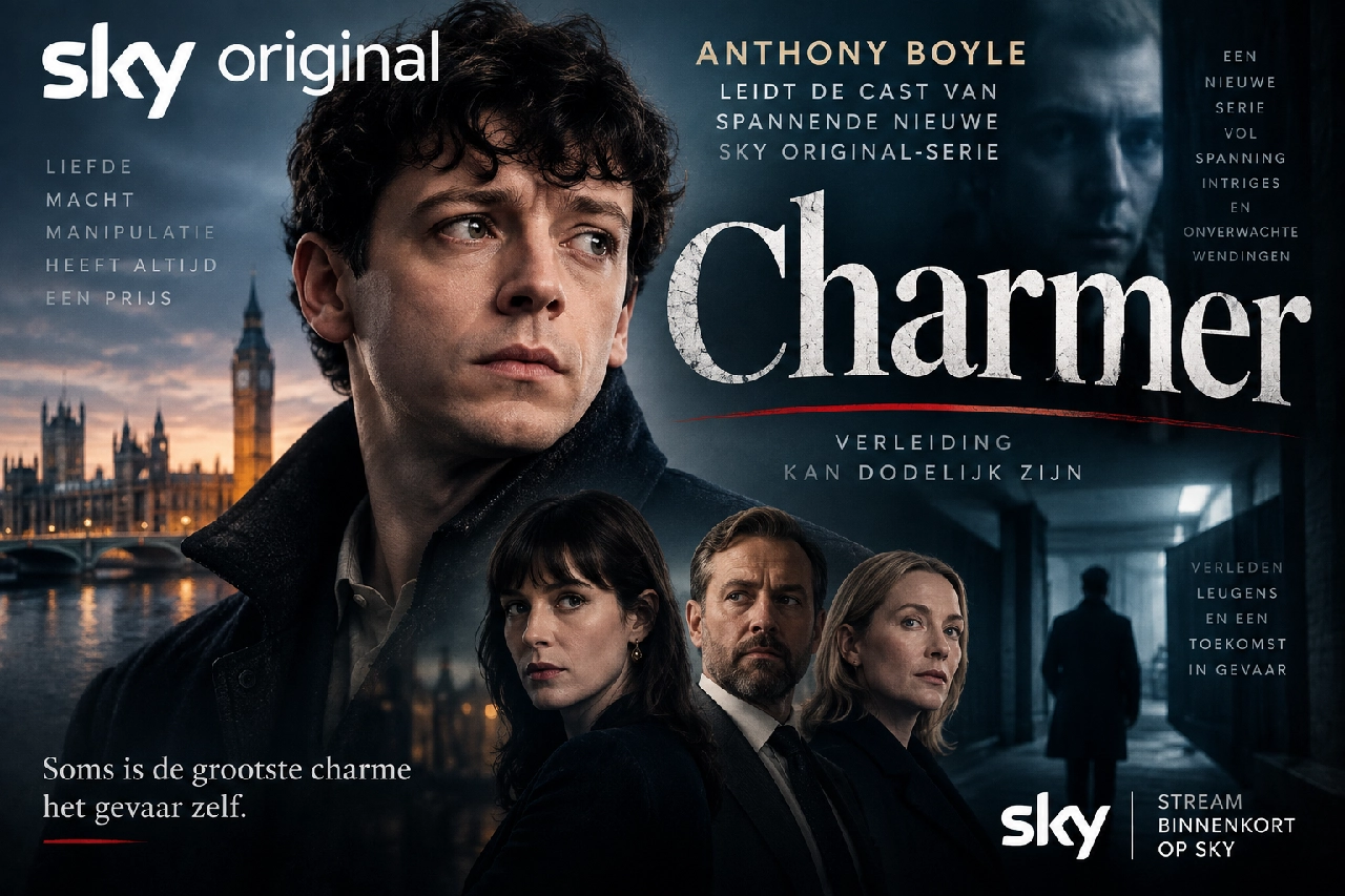 Anthony Boyle leidt de cast van spannende nieuwe Sky Original-serie Charmer