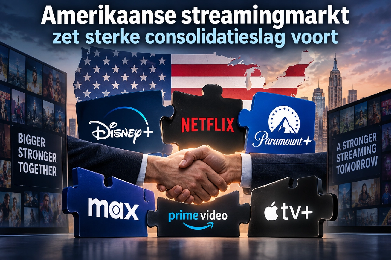 Amerikaanse streamingmarkt zet sterke consolidatieslag voort