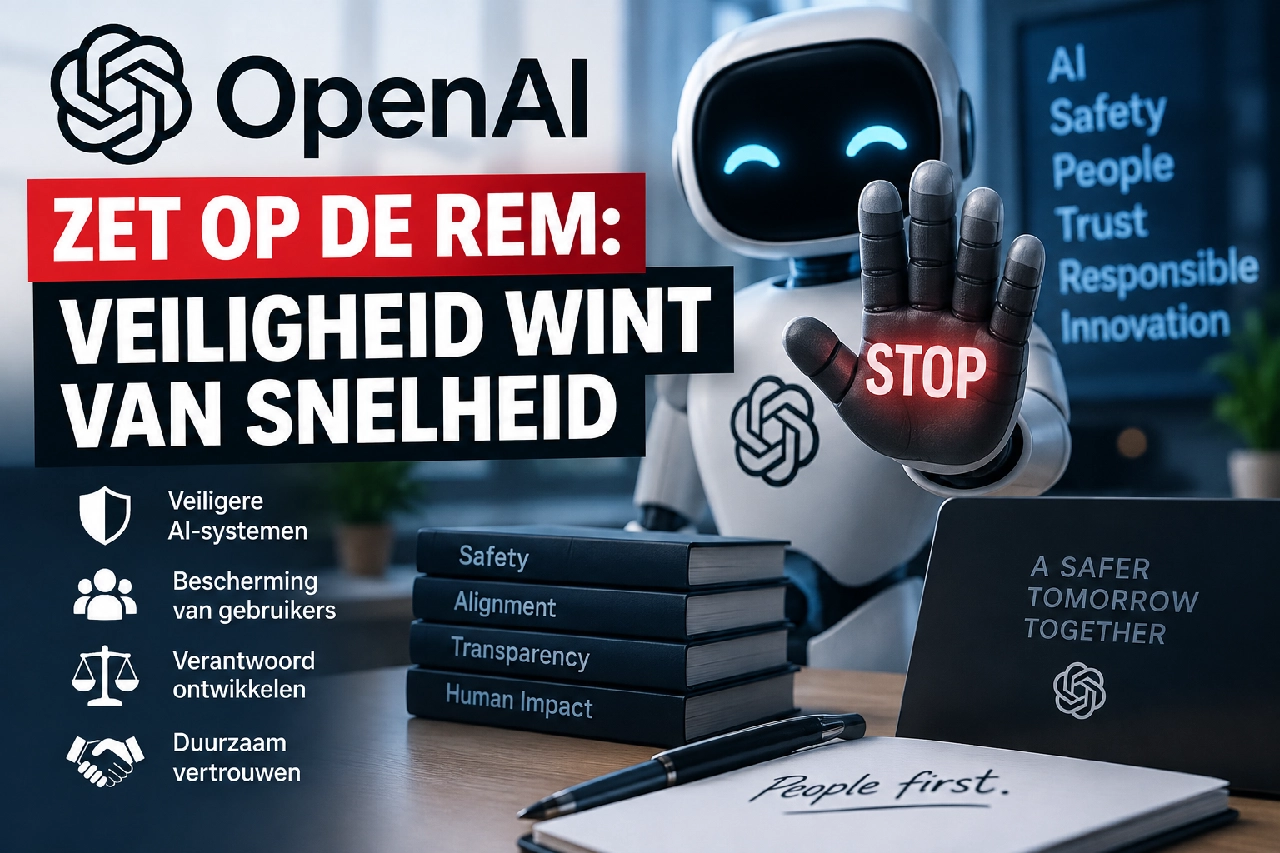 OpenAI zet op de rem: veiligheid wint van snelheid