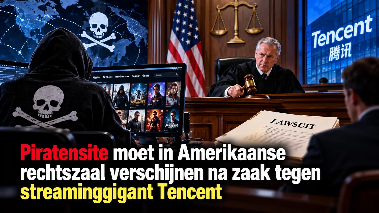 Tencent zet piratensite klem
