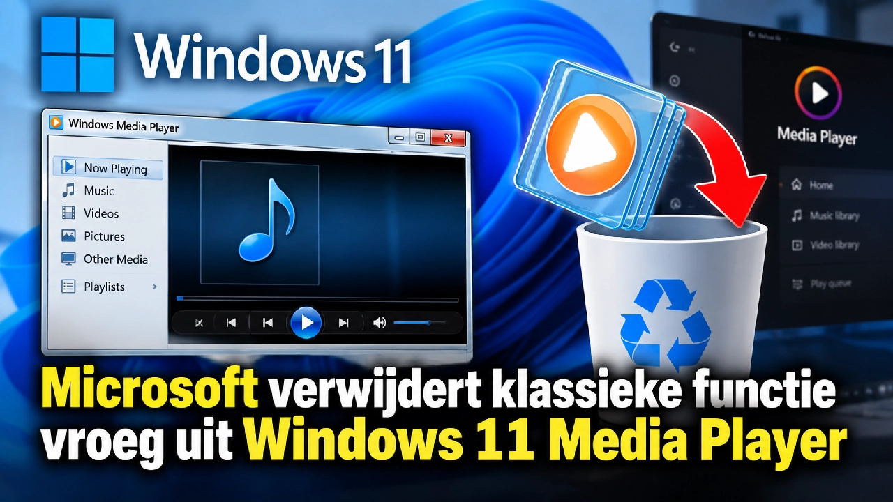 Microsoft verwijdert klassieke functie vroeg uit Windows 11 Media Player