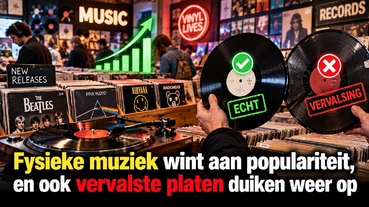 Fysieke muziek wint aan populariteit, en ook vervalste platen duiken weer op