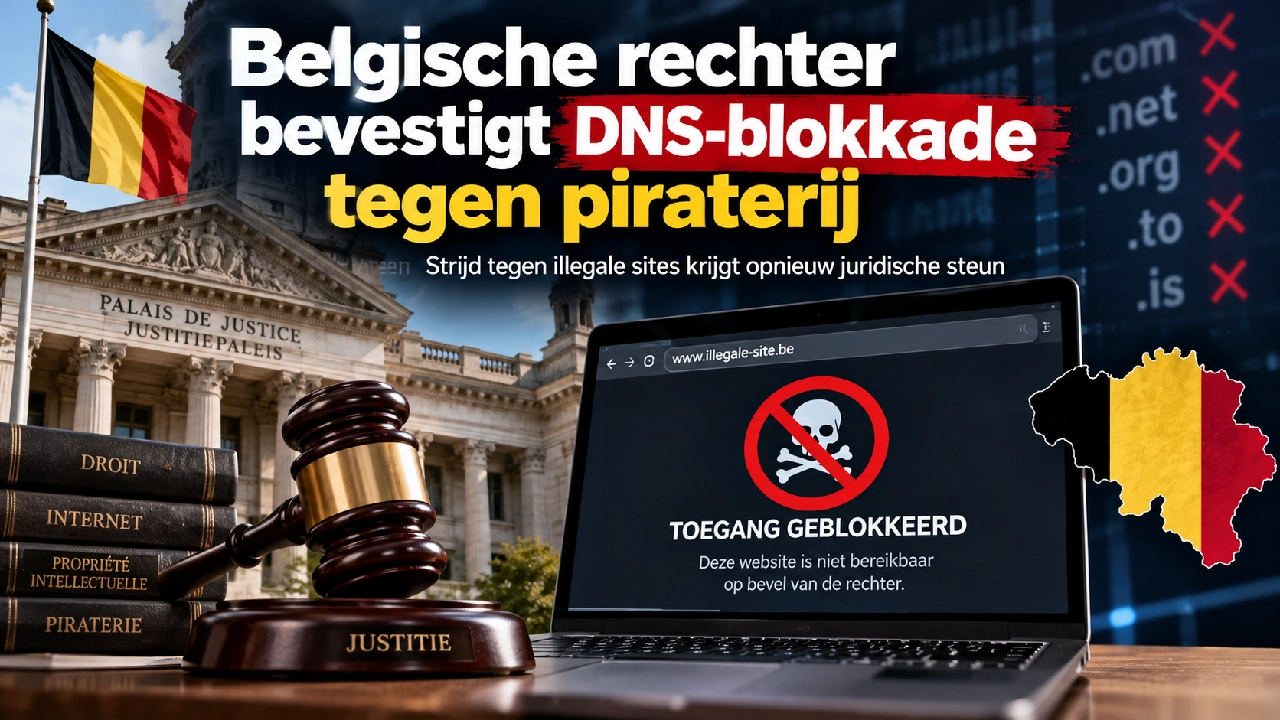 Belgische rechter bevestigt DNS-blokkade tegen piraterij