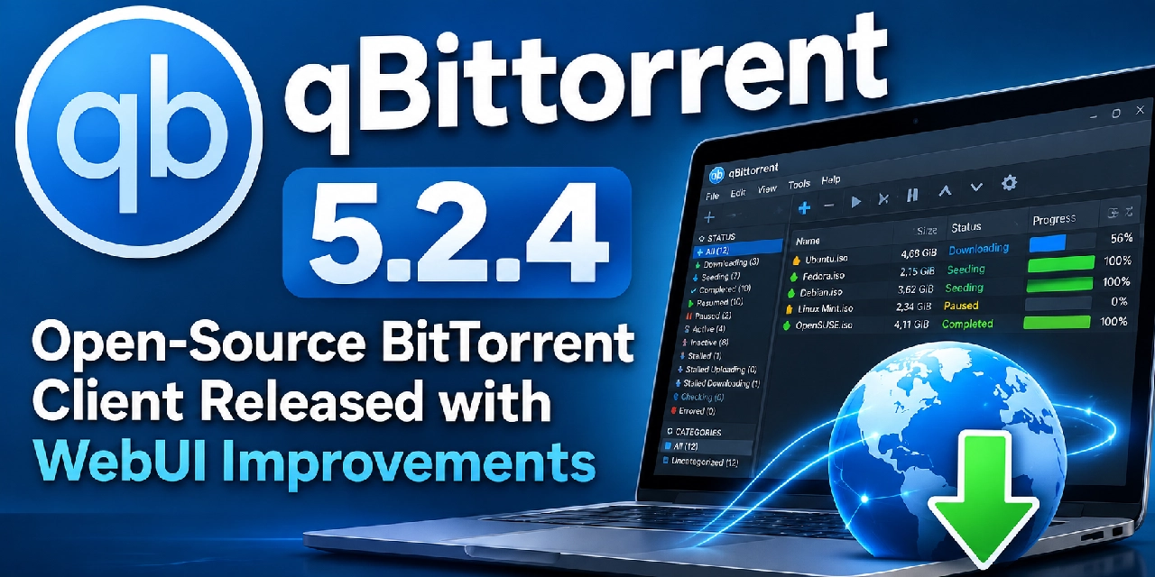 qBittorrent 5.2.4 uitgebracht: WebUI verbeterd en meerdere fouten opgelost