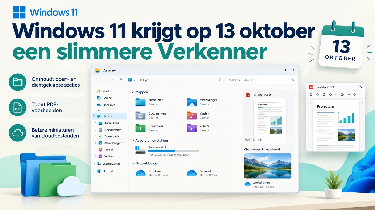 Windows 11 krijgt op 13 oktober een slimmere Verkenner en nieuwe instellingen: dit zijn 7 van de grootste wijzigingen