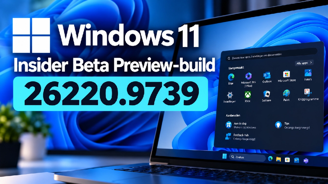 Windows 11 Insider Beta Preview-build 26220.9739