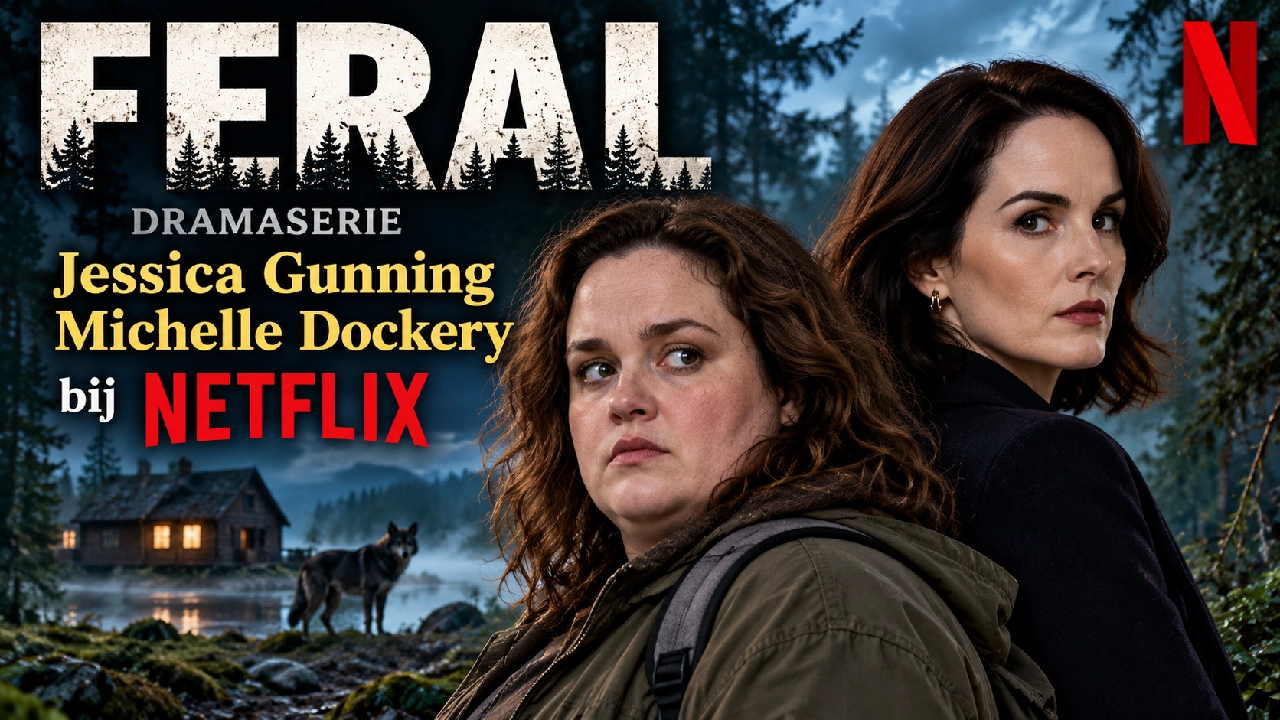 Feral wordt een duistere en meeslepende dramaserie met Jessica Gunning en Michelle Dockery