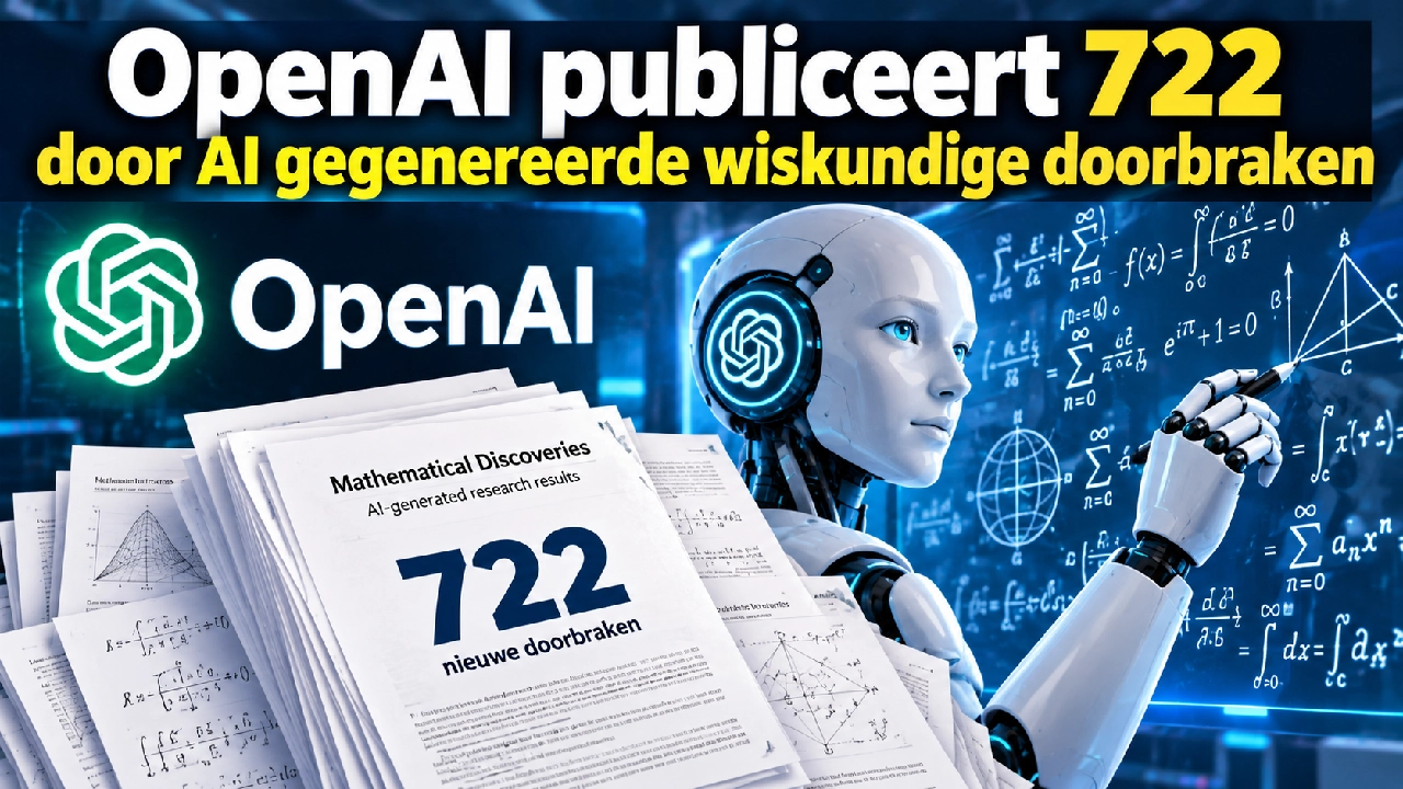 OpenAI publiceert 722 door AI gegenereerde wiskundige doorbraken in grote wetenschappelijke mijlpaal