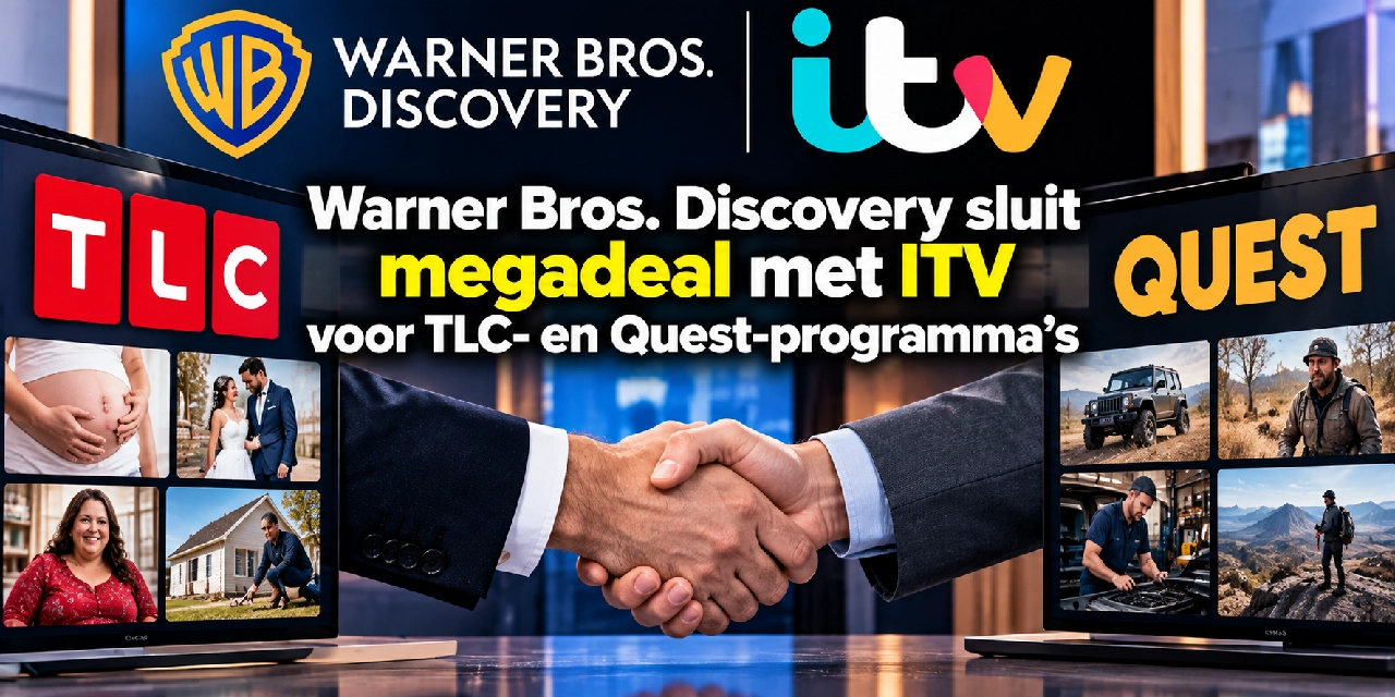 Warner Bros. Discovery sluit megadeal met ITV voor TLC- en Quest-programma’s