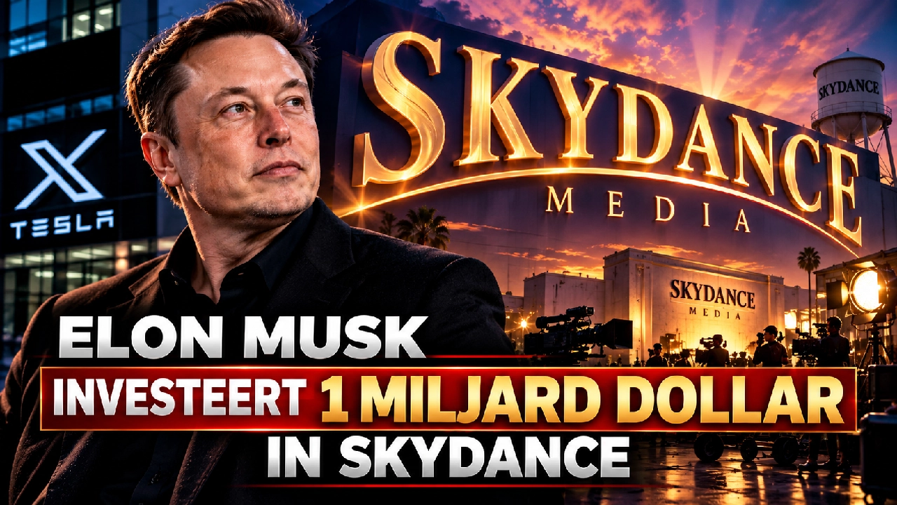 Elon Musk investeert 1 miljard dollar in Skydance na grote overnamedeal